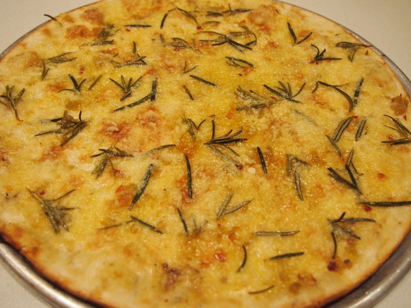 Garlic Parmesan Rosemary Pizza