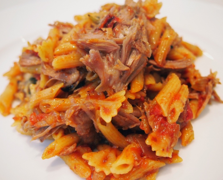 Riga's Lamb - Slow Cooked Lamb with Onions, Tomatoes & Pasta