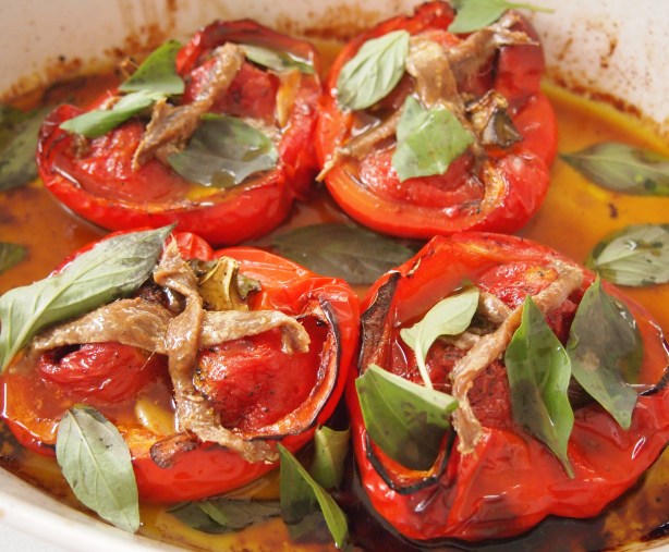 Simon Hopkinson's Baked Red Peppers