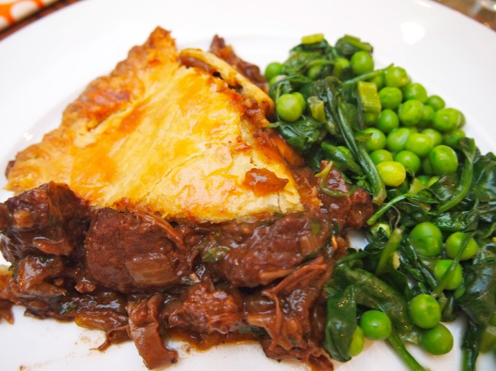 Beef & Red Wine Pie with Sour Cream Pastry