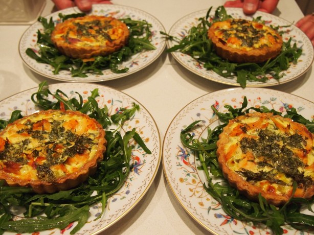 Individual Trout & Herb Tarts