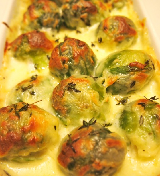 Brussel Sprout & Taleggio Gratin - The Ultimate Brussel Sprout Side Dish