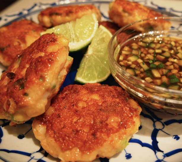 Thai-Style Prawn, Chicken & Corn Cakes
