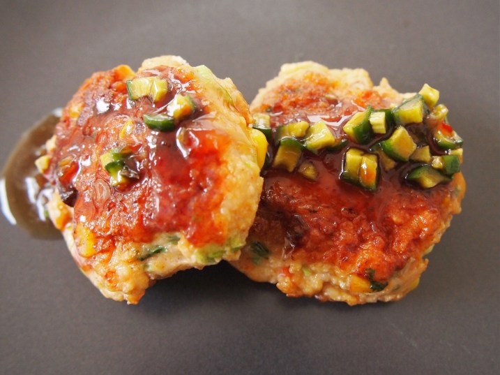 Thai-Style Prawn, Chicken & Corn Cakes