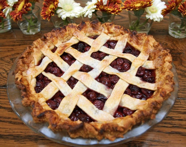 Sour Cherry Pie with Lattice Top