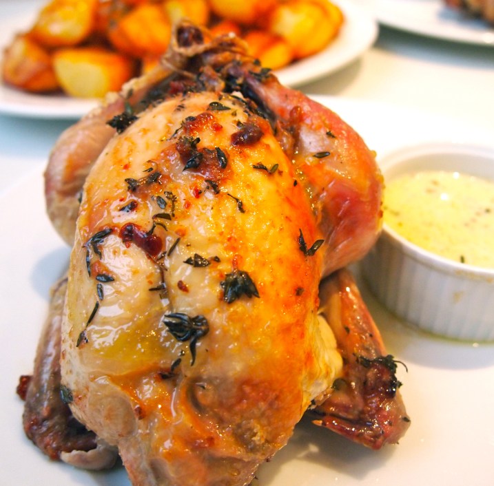 Christmas Turkey Alternative - Roast Spatchcock with Mushroom & Sage Stuffing & Truffle Cream Sauce