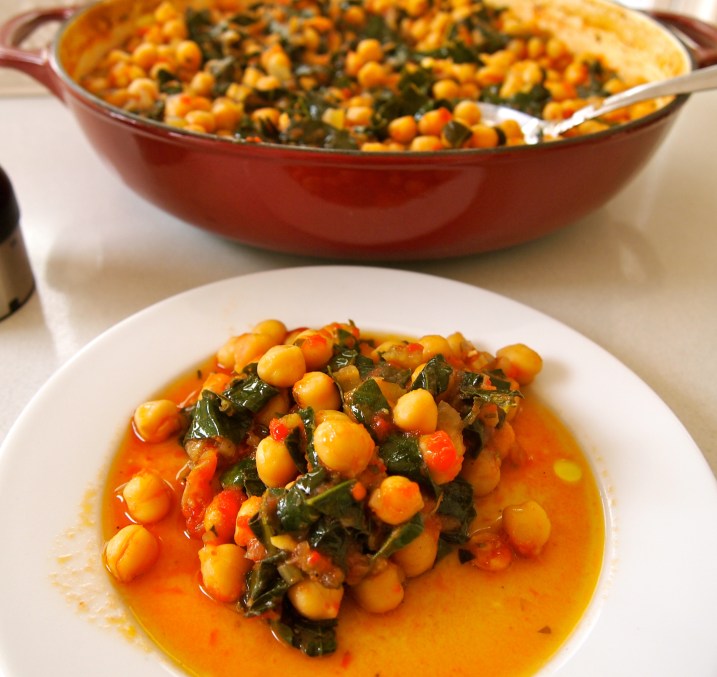 Slow Braised Chickpeas with Cavolo Nero