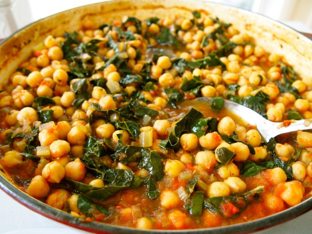 Slow Braised Chickpeas with Cavolo Nero
