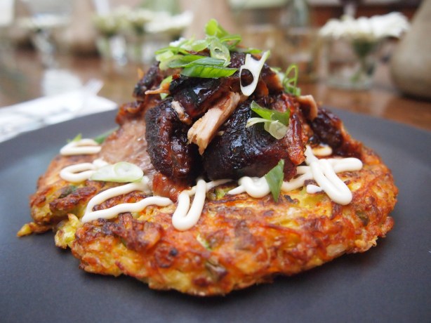 Ultimate Okonomiyaki with Sticky Soy Pork Belly
