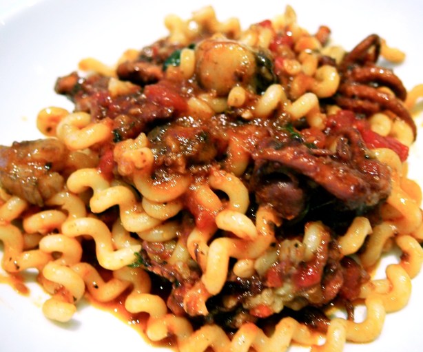 Marea's Fusilli with Octopus & Bone Marrow