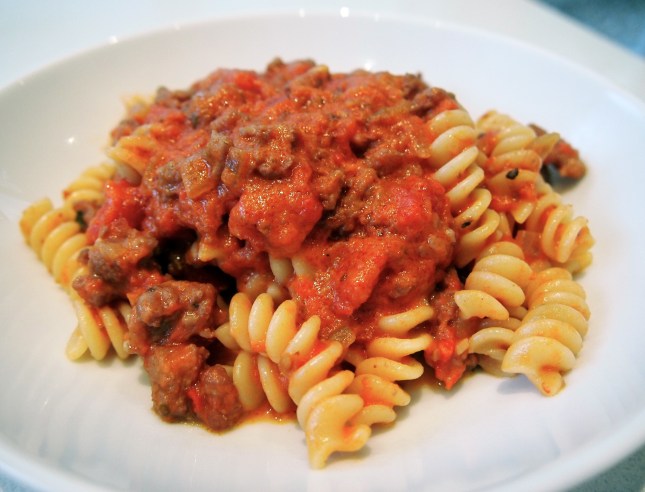 Pasta with Sausage Ragu