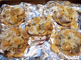 Scallops Mornay Prior to Grilling