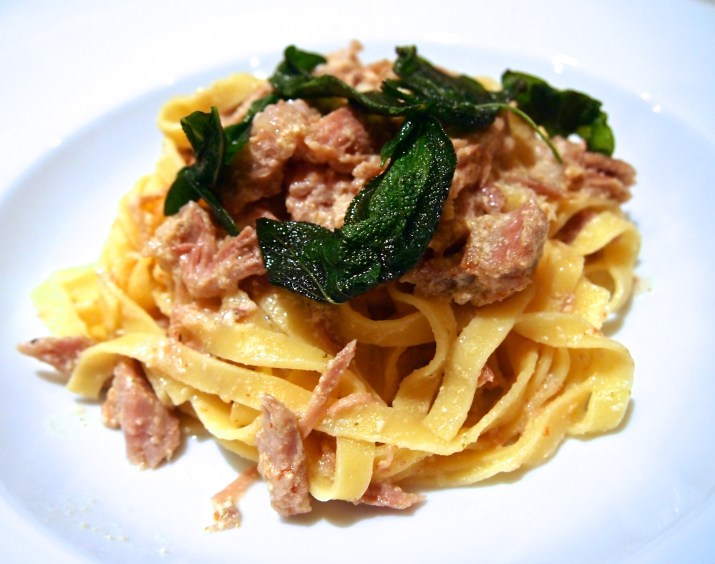 Milk Braised Pork Ragu with Fresh Fettucine