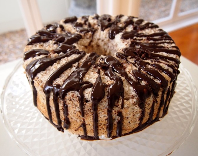 Black & White Angel Food Cake