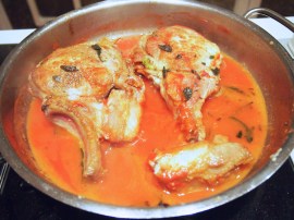 Braised Stuffed Veal Chops