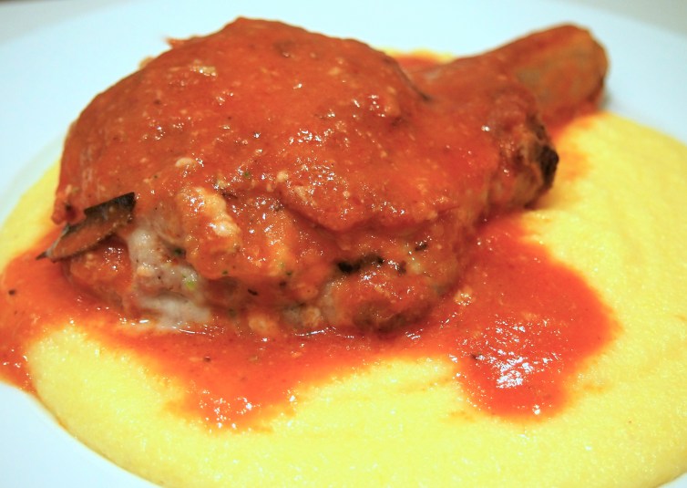 Veal Chops Stuffed with Taleggio & Broccoli