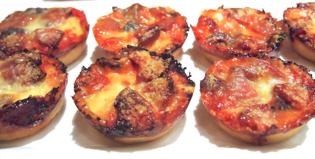Mini Deep Dish Pizzas