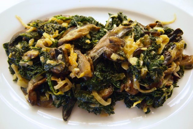 A Great Thanksgiving Side Dish - Miso Creamed Kale