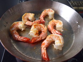 Prawns for Fideuà