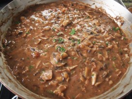 Mushroom Gravy for Jager Schnitzel