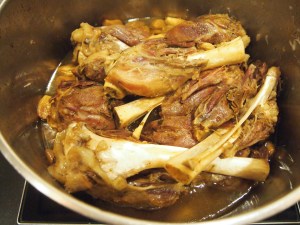 Persian Braised Lamb Shanks for Bhagali Polow