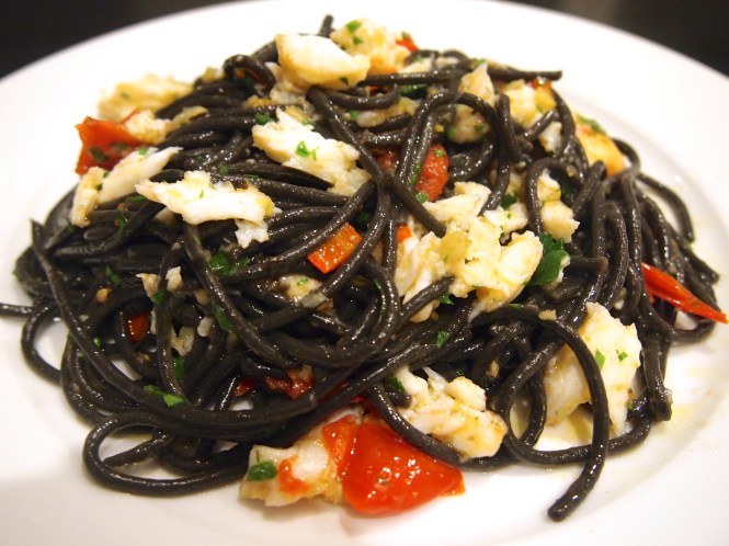Crab Pasta with Chilli, Garlic & Squid Link Linguine
