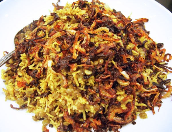Ottolenghi's Mejadra - Spiced Rice with Lentils & Caramelised Onions
