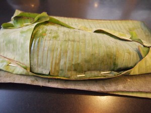 Ikan Bakar Fish in Banana Leaves
