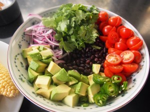 Grilled Chorizo, Corn & Black Bean Salad with Jalapeño Dressing