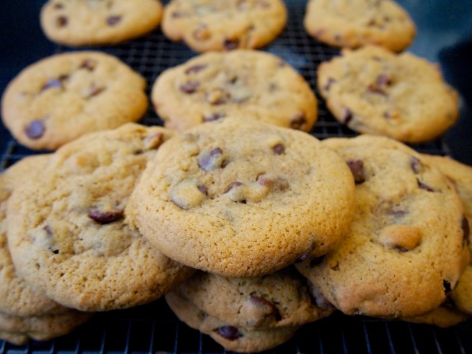 Best EVER Chewy Cafe style Chocolate Chip Cookies