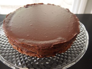 Chocolate Hazelnut Cake with Espresso Ganache